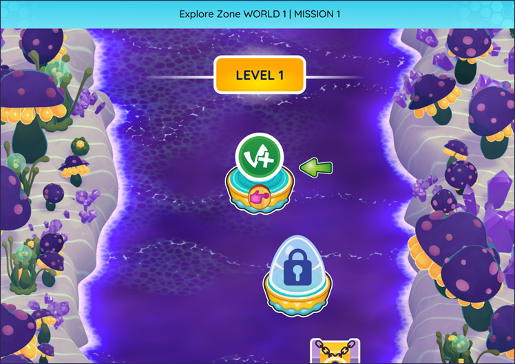 Student Interface: Explore Zone 